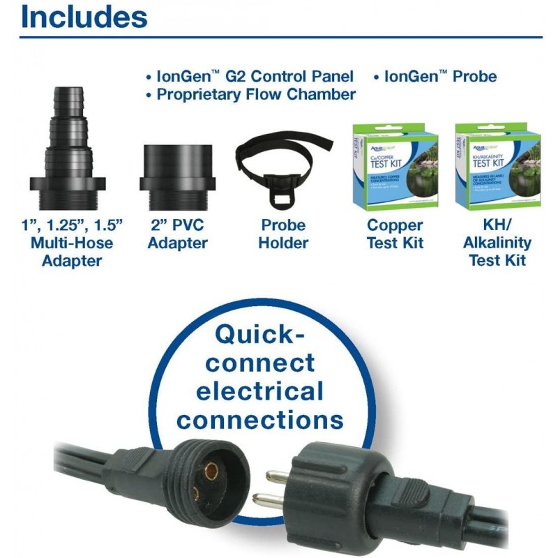 Aquascape IonGen System G2 Electronic Algae Controller for Pond, Garden, and Waterfall Features | 95027