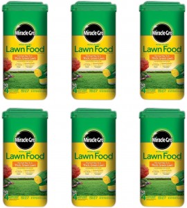 Miracle-Gro 1001833 Lawn Food Water Soluble Lawn Fertilizer (6 Pack), 5 lb
