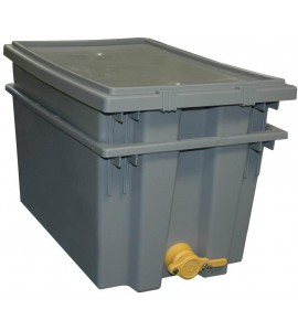 Mann Lake HH231 Plastic Uncapping Tank, Gray Mann Lake HH231 Plastic Uncapping Tank, Gray