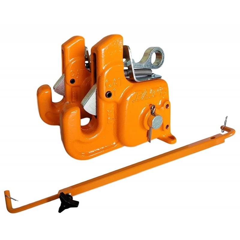 Pat's Easy Change with Stabilizer Bar - Best Quick Hitch System On The Market – Flexible, Durable and Affordable (Orange CAT #1)