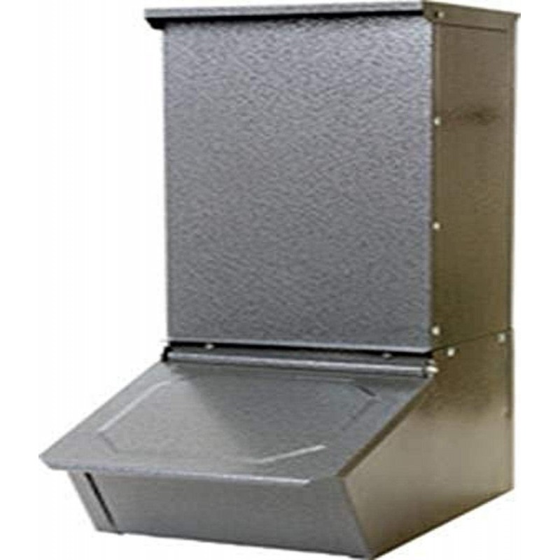 Little Giant HGFS SNG Door Hog Feeder, 50 lb, Gray