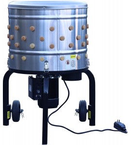 ROOTS and HARVEST Chicken Plucker De-Feather Remover Poultry & Fowl Food Processor Stainless Steel Heavy Duty Electric 1.2HP 120VAC 280RPM Planetary Gear Motor 92 Soft Fingers 20 ROOTS and HARVEST Chicken Plucker De-Feather Remover Poultry & Fowl Food Processor Stainless Steel Heavy Duty Electric 1.2HP 120VAC 280RPM Planetary Gear Motor 92 Soft Fingers 20