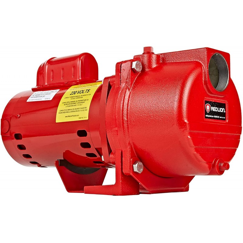 Red Lion 97101501 RL-SPRK150 44 PSI Cast Iron Self-Priming Lawn Sprinkler Pump for Residential and Commercial Sprinkling Systems