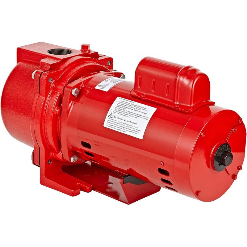 Red Lion 97101501 RL-SPRK150 44 PSI Cast Iron Self-Priming Lawn Sprinkler Pump for Residential and Commercial Sprinkling Systems