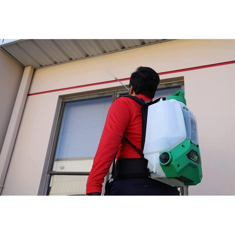 FlowZone Typhoon 2.5 Variable-Pressure 5-Position Battery Powered Backpack Sprayer (4-Gallon)