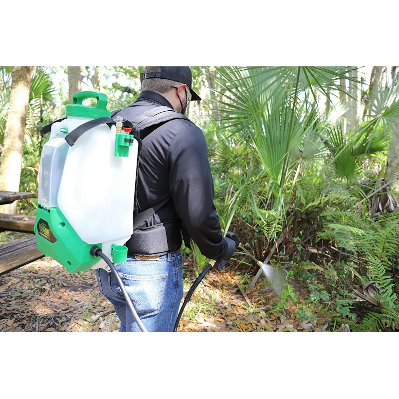 FlowZone Typhoon 2.5 Variable-Pressure 5-Position Battery Powered Backpack Sprayer (4-Gallon)