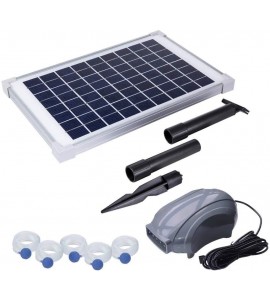 Solariver Solar Pond Aerator, DC Brushless Air Pump, 10 Watt Solar Panel, 5 Air Stones, Sun Powered Oxygenation for Fish Ponds, Aquaculture, Hydroponic, Bubbleponics, Bait Tank Solariver Solar Pond Aerator, DC Brushless Air Pump, 10 Watt Solar Panel, 5 Air Stones, Sun Powered Oxygenation for Fish Ponds, Aquaculture, Hydroponic, Bubbleponics, Bait Tank