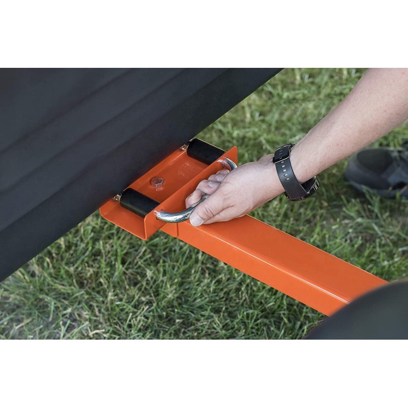 Agri-Fab Inc 45-0553, 1000-Pound, Poly Dump/Swivel Cart, Black/Orange