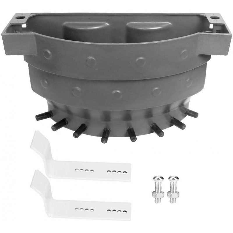 Zerodis 38L Large Capacity 8 Nipples Calf Milk Feeding Bucket, Livestock Farm Cattle Sheep Milk Feed Feeder Multiple Feeding Ports