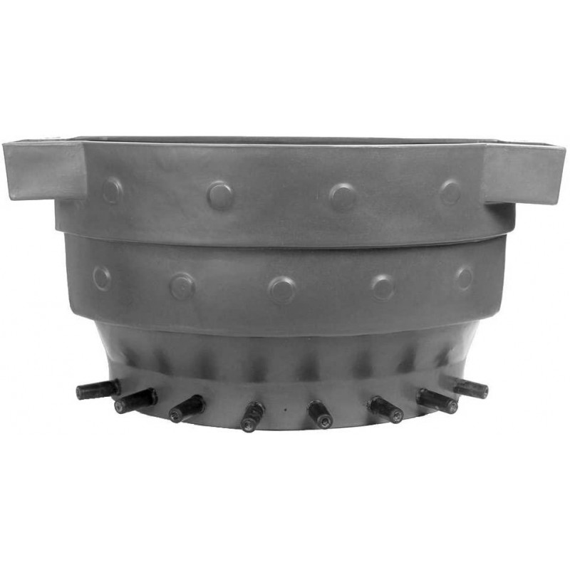 Zerodis 38L Large Capacity 8 Nipples Calf Milk Feeding Bucket, Livestock Farm Cattle Sheep Milk Feed Feeder Multiple Feeding Ports