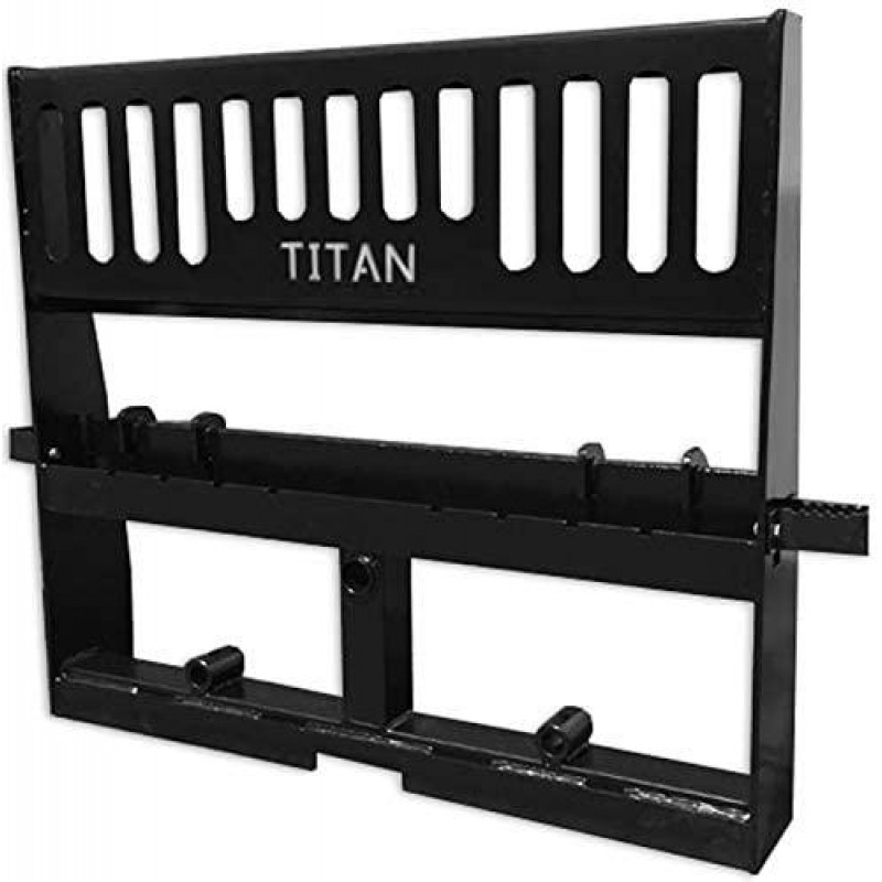 Titan Attachments Pro-Duty Skid Steer Pallet Fork Attachment, 48