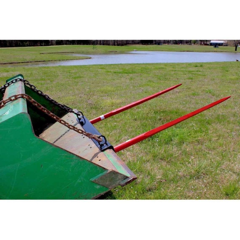 Titan Attachments Universal Bucket Dual Hay Spears 43 in.