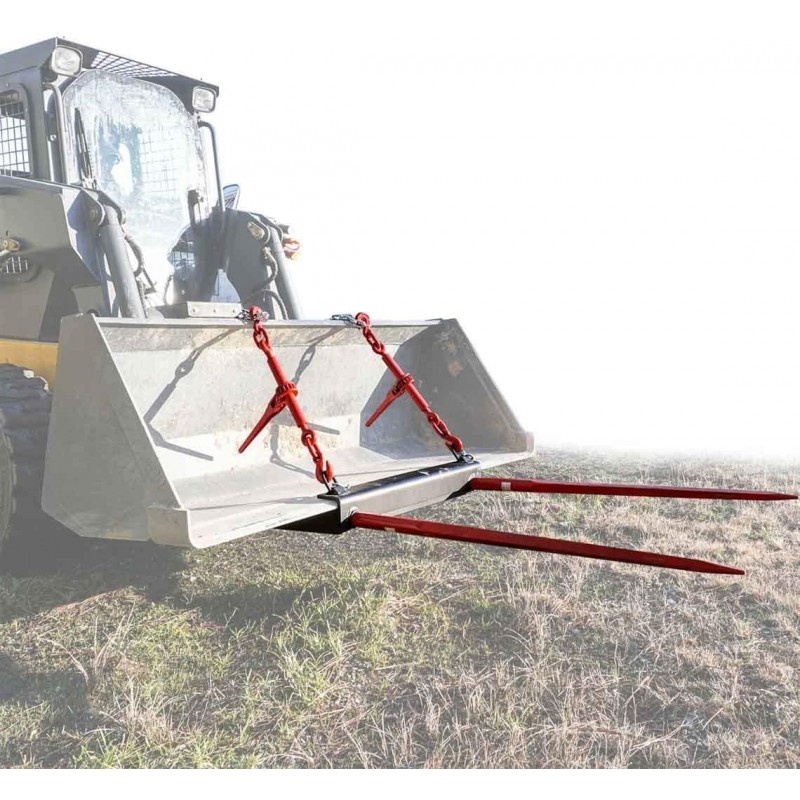 Titan Attachments Universal Bucket Dual Hay Spears 43 in.