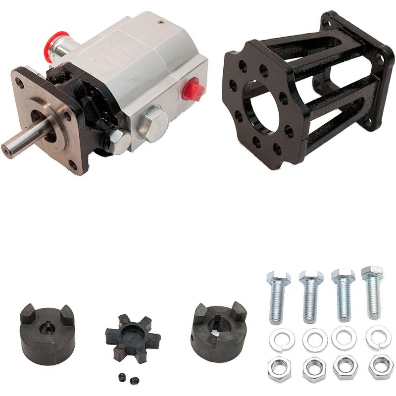 ToolTuff Log Splitter Build Kit: 13 GPM Pump, Coupler, Mount, Bolts, for Huskee, Speeco, etc or DIY Splitter Project (for 3/4