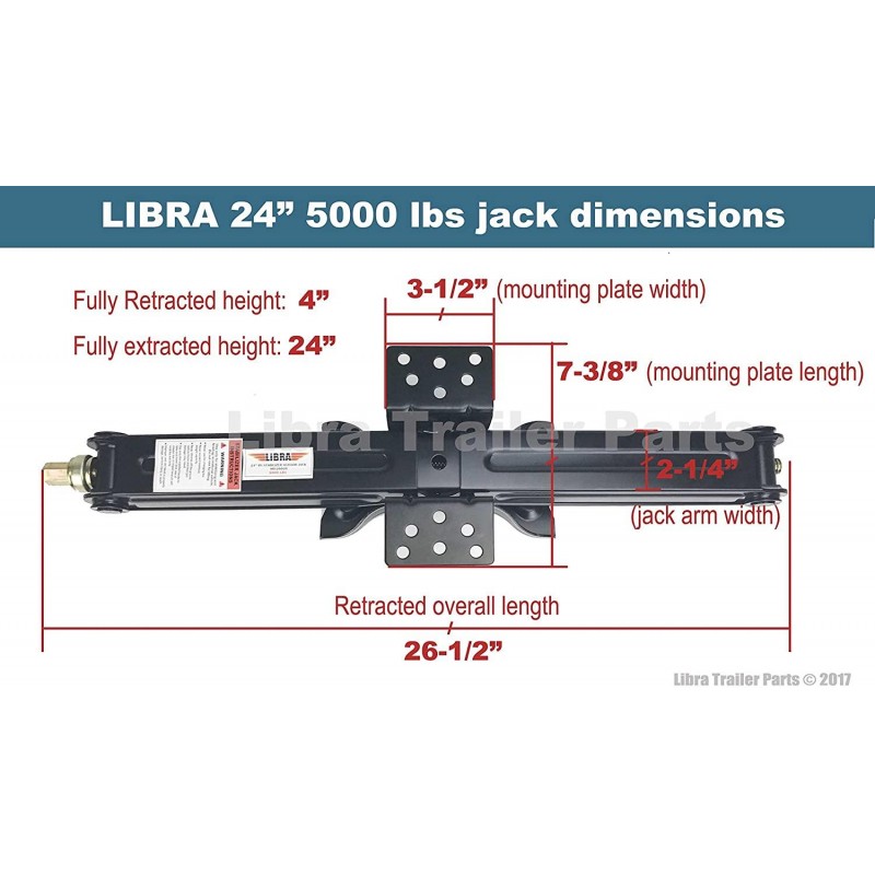 Set 4 LIBRA True 7500 lb Heavy Duty 24