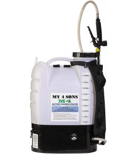 M4 MY4SONS 4-Gallon Battery-Powered Backpack Sprayer, Multipurpose, Battery & Charger Included
