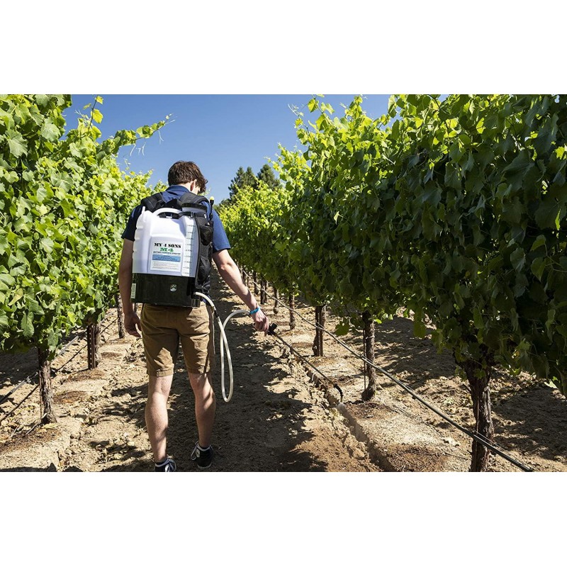 M4 MY4SONS 4-Gallon Battery-Powered Backpack Sprayer, Multipurpose, Battery & Charger Included