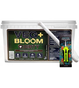 Veg+ Bloom Dirty Formulated Nutrient Powder for Soil and Peat -5lb with Common Culture Trimming Scissors