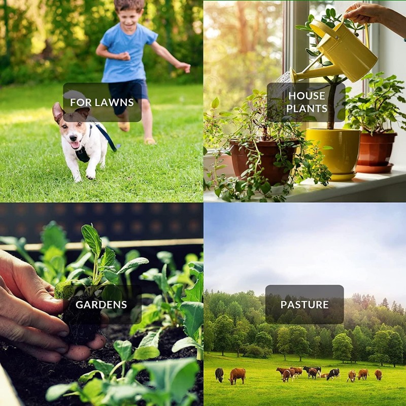 Nature’s Lawn & Garden - Liquid Calcium - Liquid Lime Acidic Soil Amendment to Raise Soil pH, Non-Toxic, Pet-Safe (4 Gallon Bundle)