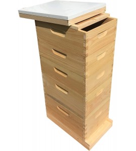 Little Larue Apiary LLc 8 Frame Bee Hive 2 Deep & 3 Medium Beekeeping Beehive Body Only (Un-Assembled) Langstroth (Screen Bottom) Little Larue Apiary LLc 8 Frame Bee Hive 2 Deep & 3 Medium Beekeeping Beehive Body Only (Un-Assembled) Langstroth (Screen Bottom)