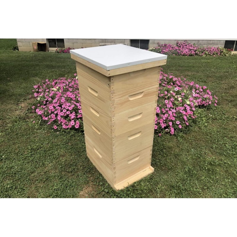 Little Larue Apiary LLc 8 Frame Bee Hive 2 Deep & 3 Medium Beekeeping Beehive Body Only (Un-Assembled) Langstroth (Screen Bottom)