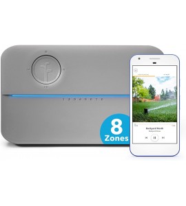 Rachio 8ZULWC-L R3e Generation: Smart, 8 Zone Sprinkler Controller, Compatible with Alexa, Gen, Gray Rachio 8ZULWC-L R3e Generation: Smart, 8 Zone Sprinkler Controller, Compatible with Alexa, Gen, Gray