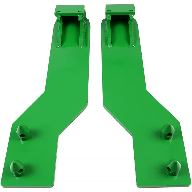 Steel Tractor Loader Quick Tach Weld On Mounting Brackets Compatible with John Deere Tractor Loaders(Top Pin Fits 200, 300, and 400 Series Loaders,Bottom Pin Fits 500 Series Loaders)