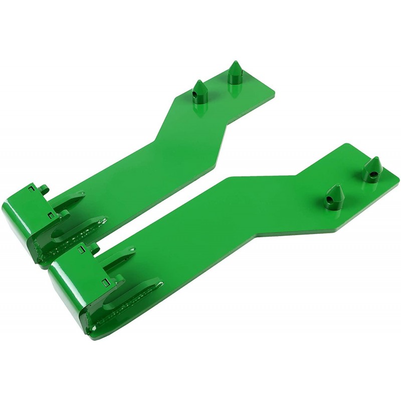 Steel Tractor Loader Quick Tach Weld On Mounting Brackets Compatible with John Deere Tractor Loaders(Top Pin Fits 200, 300, and 400 Series Loaders,Bottom Pin Fits 500 Series Loaders)