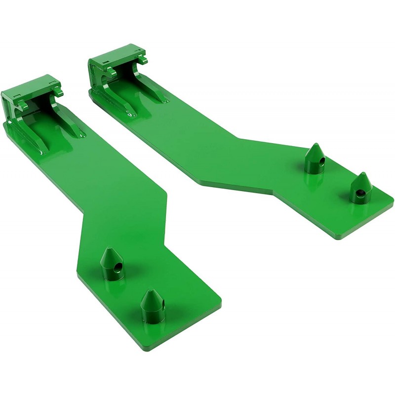 Steel Tractor Loader Quick Tach Weld On Mounting Brackets Compatible with John Deere Tractor Loaders(Top Pin Fits 200, 300, and 400 Series Loaders,Bottom Pin Fits 500 Series Loaders)