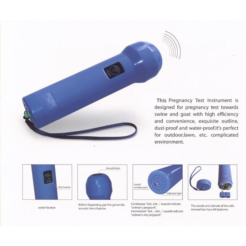 LMEILI Ultrasound Pregnancy Tester Livestock Portable Swine Pig Pork Sheep Pregnancy Test Livestock Waterproof PregnancyTester