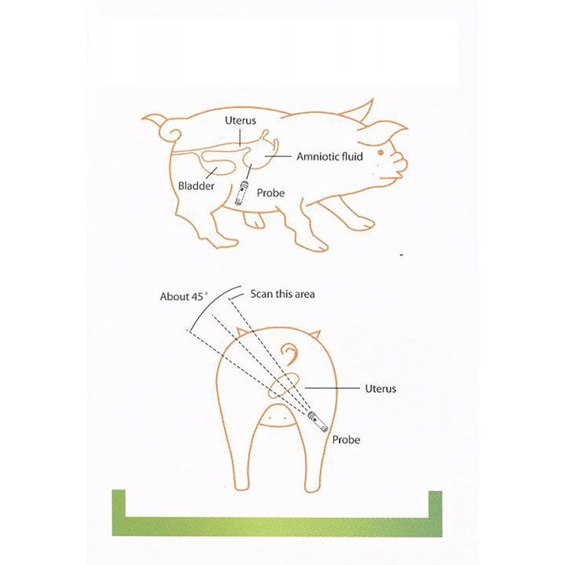 LMEILI Ultrasound Pregnancy Tester Livestock Portable Swine Pig Pork Sheep Pregnancy Test Livestock Waterproof PregnancyTester