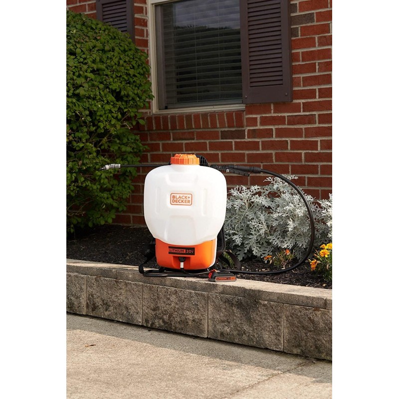 BLACK+DECKER Battery Powered 4-Gallon Backpack Sprayer