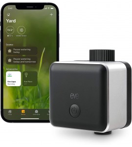 Eve Aqua – Apple HomeKit Smart Home, Smart Water Controller for Sprinkler or Irrigation System, Automate with Schedules, Bluetooth and Thread, App Compatibility