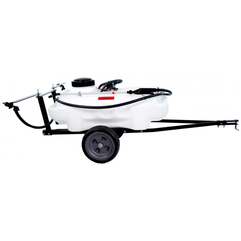 Brinly ST-152BH-A Self-Storing Tow Behind Lawn and Garden Sprayer with Collapsible Boom, 15-Gallon