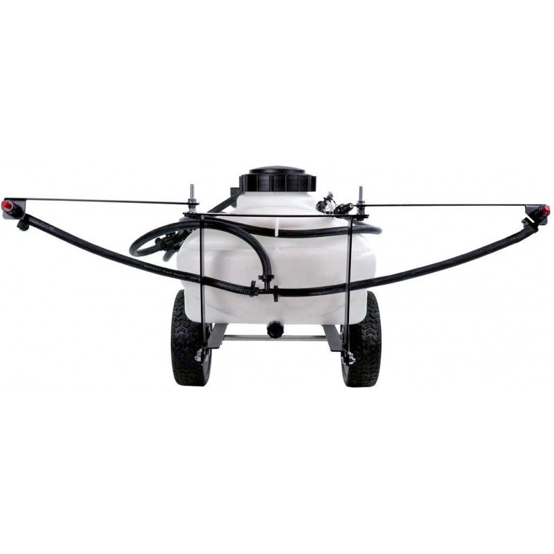 Brinly ST-152BH-A Self-Storing Tow Behind Lawn and Garden Sprayer with Collapsible Boom, 15-Gallon