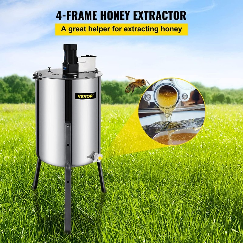 VEVOR, 4 Frame Electric Honey Extractor