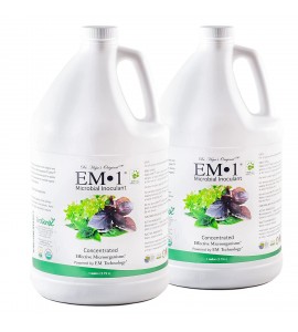 TeraGaniX EM-1 - Certified Organic Microbial Inoculant - Plants & Soil | Nontoxic Active Probiotic Conditioner for Lawn Care | Eliminate Foul Odors & Improve Water Quality (1 Gallon 2-Pack) TeraGaniX EM-1 - Certified Organic Microbial Inoculant - Plants & Soil | Nontoxic Active Probiotic Conditioner for Lawn Care | Eliminate Foul Odors & Improve Water Quality (1 Gallon 2-Pack)