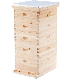 CO-Z 5 Layer Bee Hive, Beehive for Honey, Bee Box Beekeeping Supplies, Hive Kit for Starter Beekeeper (No Frames)