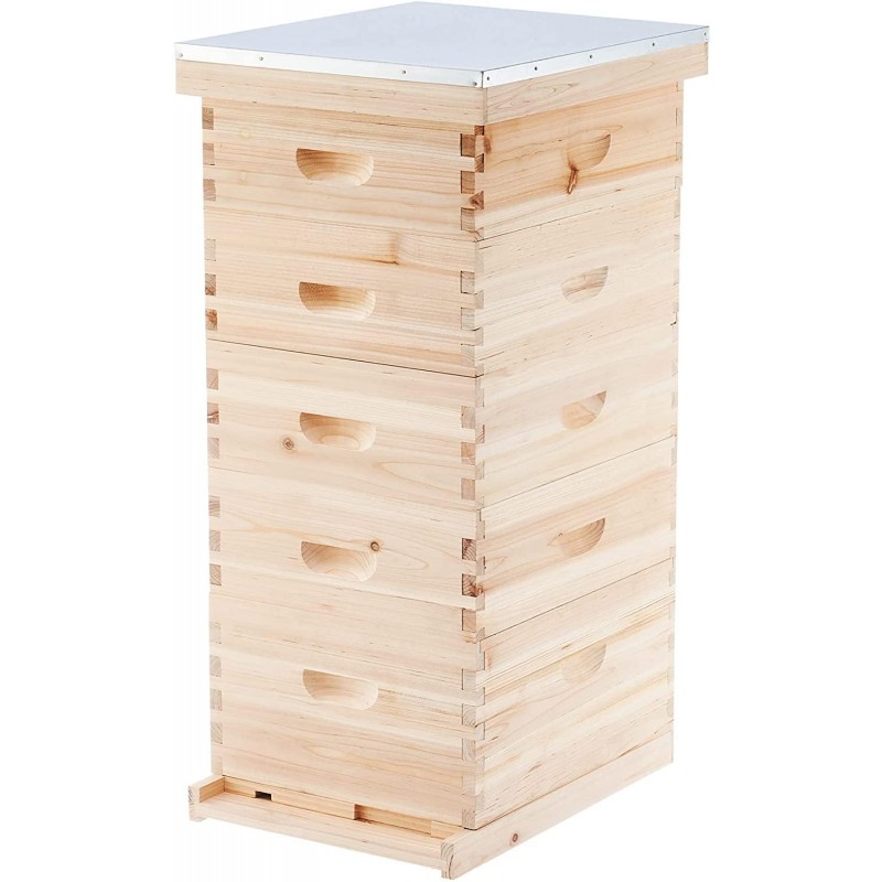 CO-Z 5 Layer Bee Hive, Beehive for Honey, Bee Box Beekeeping Supplies, Hive Kit for Starter Beekeeper (No Frames)