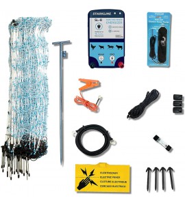 Starkline Premium Electric Sheep & Goat Netting Kit- AC Energizer (9/35/8) for Backyards, Homesteaders, and Livestock Owners Starkline Premium Electric Sheep & Goat Netting Kit- AC Energizer (9/35/8) for Backyards, Homesteaders, and Livestock Owners