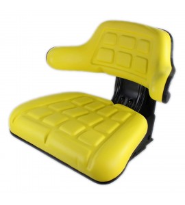 W222YL Universal Yellow Tractor Seat Wrap Around Style for John Deere & More