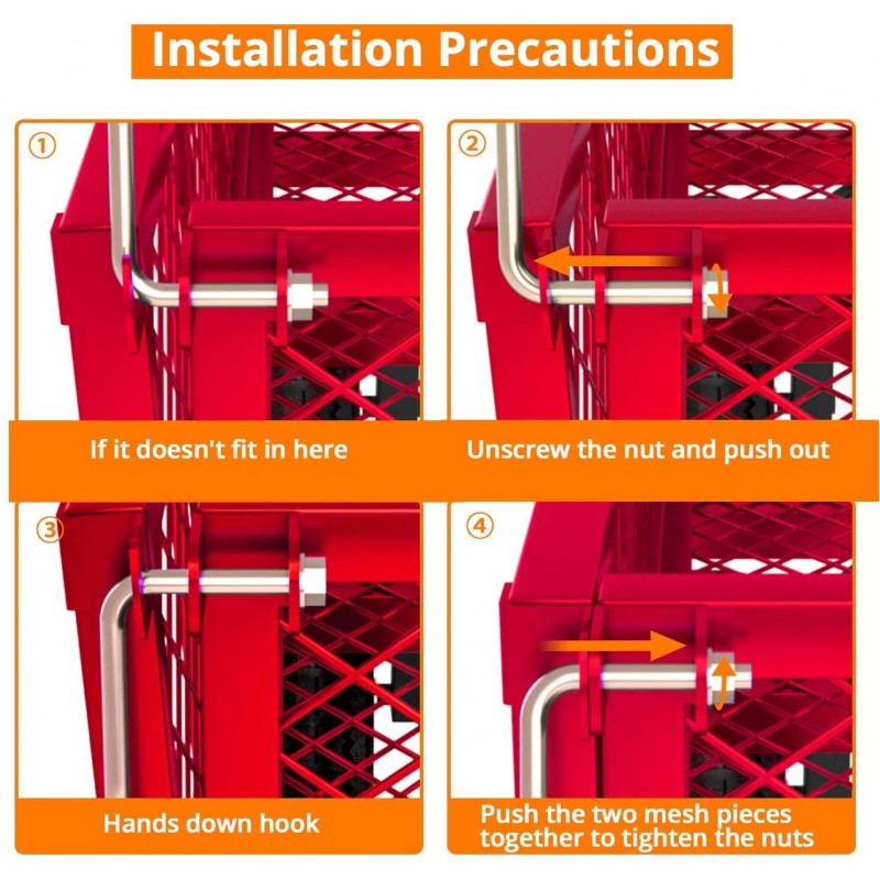 Yardsam Heavy Duty Steel Dump Garden Cart, Utility Outdoor Lawn Dump Wagon 400Lbs Capacity with Removable Sides, 10 Inch Pneumatic Wheels, Plastic Mat and 600D PVC Wagon Liner (Red)