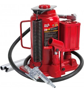 BIG RED TA92006 Torin Pneumatic Air Hydraulic Bottle Jack with Manual Hand Pump, 20 Ton (40,000 lb) Capacity, Red BIG RED TA92006 Torin Pneumatic Air Hydraulic Bottle Jack with Manual Hand Pump, 20 Ton (40,000 lb) Capacity, Red