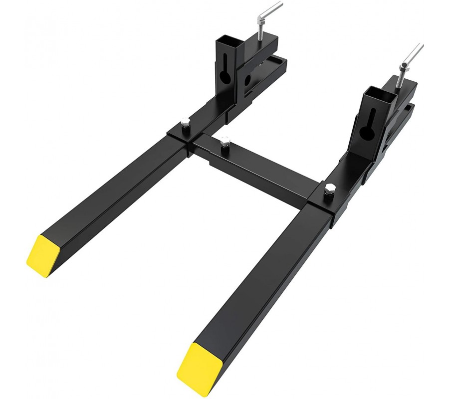 Yintatech Clamp On Heavy Duty Pallet Forks 43 1500lbs Capacity