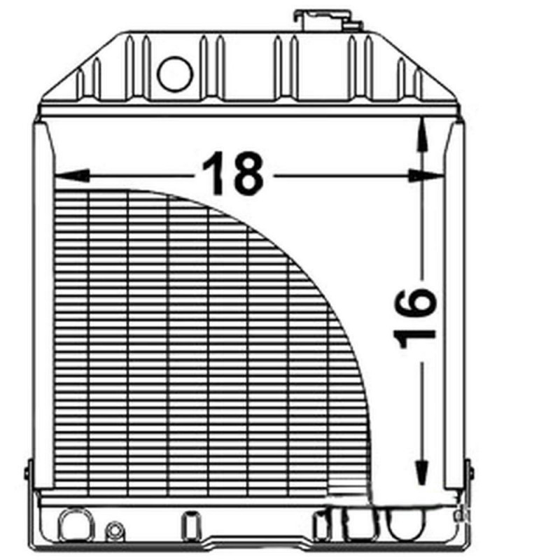 C7NN8005H One New Radiator Fits Ford Tractor Models 2000 3000 4000 4100 4000SU 2600 3600 +