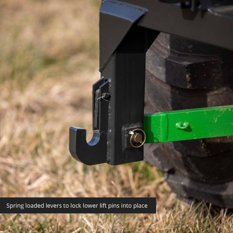 Titan Attachments 3-Point Quick Hitch fits Cat 1 & 2 Tractors Easily Adjustable