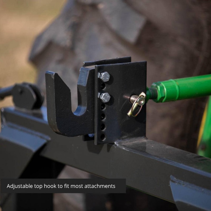 Titan Attachments 3-Point Quick Hitch fits Cat 1 & 2 Tractors Easily Adjustable