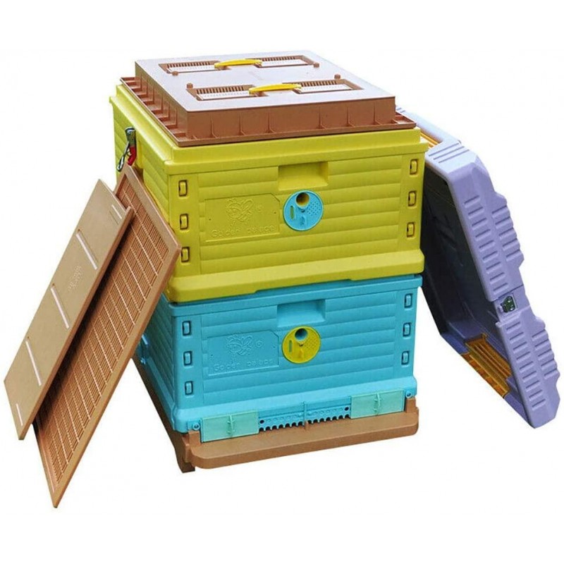 Thermo Beehive Plastic Insulated Bee Hive Set Thermo Beehive Box bee House [No Frames Included]