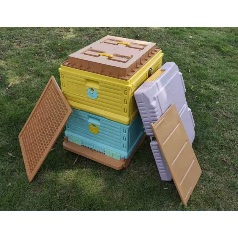 Thermo Beehive Plastic Insulated Bee Hive Set Thermo Beehive Box bee House [No Frames Included]