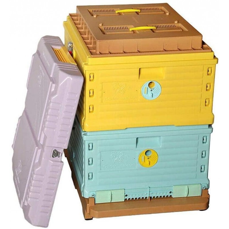 Thermo Beehive Plastic Insulated Bee Hive Set Thermo Beehive Box bee House [No Frames Included]